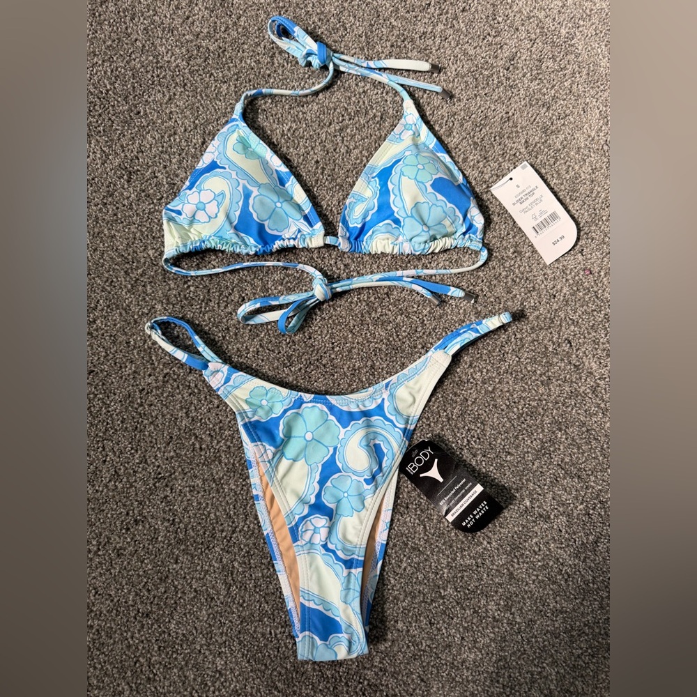 Cotton On Body Blue and White Swirl Bikini